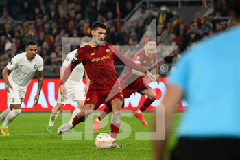 2022-11-03 - Lorenzo Pellegrini (AS Roma) goal 1-1 during the UEFA Europa League 2022-2023 football match between AS Roma and PFC Ludogorets at The Olympic Stadium in Rome on November 03, 2022. - AS ROMA VS PFC LUDOGORETS - UEFA EUROPA LEAGUE - SOCCER