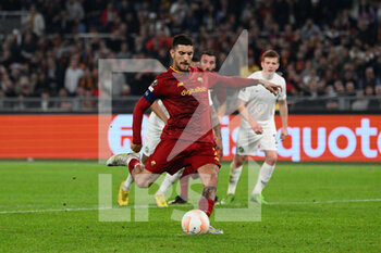 2022-11-03 - Lorenzo Pellegrini (AS Roma) goal 2-1 during the UEFA Europa League 2022-2023 football match between AS Roma and PFC Ludogorets at The Olympic Stadium in Rome on November 03, 2022. - AS ROMA VS PFC LUDOGORETS - UEFA EUROPA LEAGUE - SOCCER