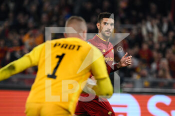 2022-11-03 - Lorenzo Pellegrini (AS Roma) celebrates after scoring the goal 2-1 during the UEFA Europa League 2022-2023 football match between AS Roma and PFC Ludogorets at The Olympic Stadium in Rome on November 03, 2022. - AS ROMA VS PFC LUDOGORETS - UEFA EUROPA LEAGUE - SOCCER