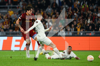 2022-11-03 - Nicolo' Zaniolo (AS Roma) goal 3-1 during the UEFA Europa League 2022-2023 football match between AS Roma and PFC Ludogorets at The Olympic Stadium in Rome on November 03, 2022. - AS ROMA VS PFC LUDOGORETS - UEFA EUROPA LEAGUE - SOCCER