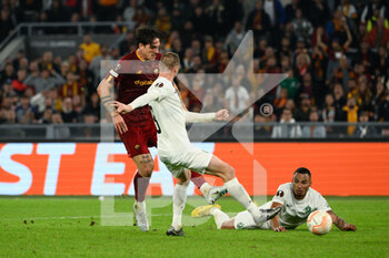 2022-11-03 - Nicolo' Zaniolo (AS Roma) goal 3-1 during the UEFA Europa League 2022-2023 football match between AS Roma and PFC Ludogorets at The Olympic Stadium in Rome on November 03, 2022. - AS ROMA VS PFC LUDOGORETS - UEFA EUROPA LEAGUE - SOCCER