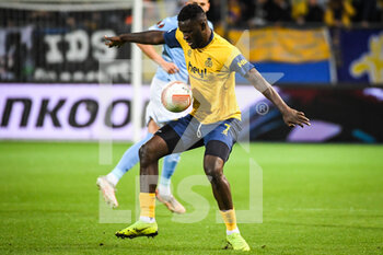 2022-09-15 - Victor BONIFACE of Royale Union Saint Gilloise during the UEFA Europa League, Group D football match between Royale Union Saint Gilloise and Malmo FF on September 15, 2022 at The King Power At Den Dreef Stadium in Louvain, Belgium - FOOTBALL - EUROPA LEAGUE - SAINT GILLOISE V MALMO - UEFA EUROPA LEAGUE - SOCCER
