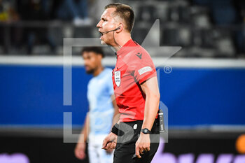 2022-09-15 - Referee Bartosz FRANKOWSKI during the UEFA Europa League, Group D football match between Royale Union Saint Gilloise and Malmo FF on September 15, 2022 at The King Power At Den Dreef Stadium in Louvain, Belgium - FOOTBALL - EUROPA LEAGUE - SAINT GILLOISE V MALMO - UEFA EUROPA LEAGUE - SOCCER