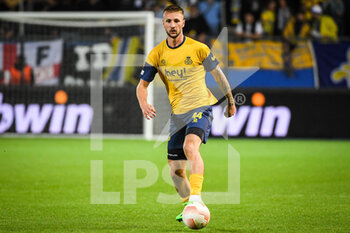 2022-09-15 - Siebe VAN DER HEYDEN of Royale Union Saint Gilloise during the UEFA Europa League, Group D football match between Royale Union Saint Gilloise and Malmo FF on September 15, 2022 at The King Power At Den Dreef Stadium in Louvain, Belgium - FOOTBALL - EUROPA LEAGUE - SAINT GILLOISE V MALMO - UEFA EUROPA LEAGUE - SOCCER