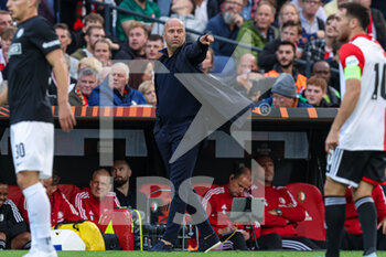 2022-09-15 - head coach Arne Slot of Feyenoord during the UEFA Europa League match between Feyenoord and SK Sturm Graz at de Kuip on September 15, 2022 in Rotterdam, Netherlands - FOOTBALL - EUROPA LEAGUE - FEYENOORD V STURM GRAZ - UEFA EUROPA LEAGUE - SOCCER