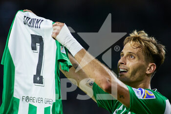 2022-09-15 - Sergio Canales of Real Betis celebrates a goal during the UEFA Europa League, Group C, match between Real Betis an Ludogorets at Benito Villamarin Stadium on September 15, 2022 in Sevilla, Spain. Photo Joaquin Corchero / SpainDPPI / DPPI - FOOTBALL - EUORPA LEAGUE - REAL BETIS V LUDOGORETS - UEFA EUROPA LEAGUE - SOCCER