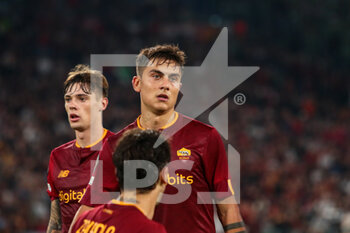 06/10/2022 - Roma, Italy 6th October 2022: Paulo Dybala of AS Roma gestures during the UEFA Europa League 202223 football match between AS Roma vs Real Betis at the Olimpico stadium - UEFA EUROPA LEAGUE 2022/23 FOOTBALL MATCH AS ROMA VS REAL BETIS - UEFA EUROPA LEAGUE - CALCIO
