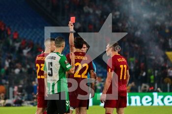06/10/2022 - Roma, Italy 6th October 2022: Nicolò Zaniolo of A.S. Roma red card during the UEFA Europa League 202223 football match between AS Roma vs Real Betis at the Olimpico stadium - UEFA EUROPA LEAGUE 2022/23 FOOTBALL MATCH AS ROMA VS REAL BETIS - UEFA EUROPA LEAGUE - CALCIO