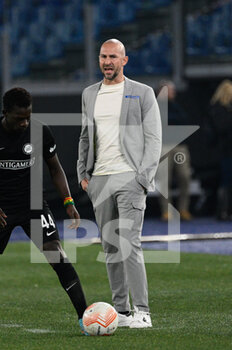 2022-10-13 - Cristiano Ilzer coach of Sturm Graz during the UEFA Europa League 2022-2023 football match between SS Lazio and Sturm Graz at The Olympic Stadium in Rome on 13 October 2022. - SS LAZIO VS STURM GRAZ - UEFA EUROPA LEAGUE - SOCCER