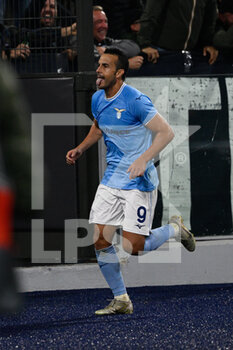 2022-10-13 - Pedro (SS Lazio) celebrates after scoring the goal 2-1 during the UEFA Europa League 2022-2023 football match between SS Lazio and Sturm Graz at The Olympic Stadium in Rome on 13 October 2022. - SS LAZIO VS STURM GRAZ - UEFA EUROPA LEAGUE - SOCCER