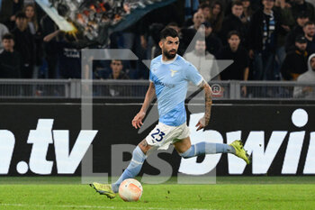 2022-10-13 - Elseid Hysaj (SS Lazio) during the UEFA Europa League 2022-2023 football match between SS Lazio and Sturm Graz at The Olympic Stadium in Rome on 13 October 2022. - SS LAZIO VS STURM GRAZ - UEFA EUROPA LEAGUE - SOCCER
