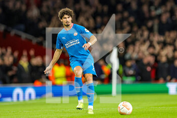2022-10-20 - Andre Ramalho (5) of PSV Eindhoven during the UEFA Europa League, Group A football match between Arsenal and PSV Eindhoven on October 20, 2022 at the Emirates Stadium in London, England - FOOTBALL - EUROPA LEAGUE - ARSENAL V PSV - UEFA EUROPA LEAGUE - SOCCER