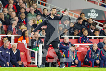 2022-10-20 - Coach Ruud van Nistelrooy of PSV Eindhoven during the UEFA Europa League, Group A football match between Arsenal and PSV Eindhoven on October 20, 2022 at the Emirates Stadium in London, England - FOOTBALL - EUROPA LEAGUE - ARSENAL V PSV - UEFA EUROPA LEAGUE - SOCCER