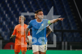 2022-10-27 - Sergej Milinkovic-Savic (SS Lazio) celebrates after scoring the goal 1-1 during the UEFA Europa League 2022-2023 football match between SS Lazio and FC Midtjylland at The Olympic Stadium in Rome on 27 October 2022. - SS LAZIO VS FC MIDTJYLLAND - UEFA EUROPA LEAGUE - SOCCER