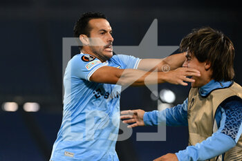 2022-10-27 - Pedro (SS Lazio) celebrates after scoring the goal 2-1 during the UEFA Europa League 2022-2023 football match between SS Lazio and FC Midtjylland at The Olympic Stadium in Rome on 27 October 2022. - SS LAZIO VS FC MIDTJYLLAND - UEFA EUROPA LEAGUE - SOCCER
