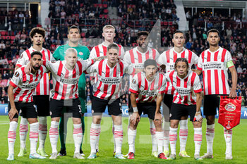 2022-10-27 - Team of PSV Eindhoven during the UEFA Europa League, Group A football match between PSV Eindhoven and Arsenal FC on October 27, 2022 at Philips Stadion in Eindhoven, Netherlands - FOOTBALL - EUROPA LEAGUE - PSV V ARSENAL - UEFA EUROPA LEAGUE - SOCCER