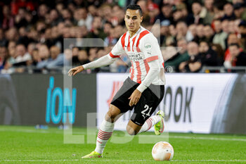 2022-10-27 - Anwar El Ghazi of PSV Eindhoven during the UEFA Europa League, Group A football match between PSV Eindhoven and Arsenal FC on October 27, 2022 at Philips Stadion in Eindhoven, Netherlands - FOOTBALL - EUROPA LEAGUE - PSV V ARSENAL - UEFA EUROPA LEAGUE - SOCCER