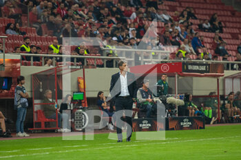2022-11-03 - Head Coach MÍCHEL of Olympiacos FC during the UEFA Europa League group G match between Olympiacos FC and FC Nantes at the Karaiskakis Stadium on November 3, 2022 in Athens, Greece. - OLYMPIACOS VS NANTES - UEFA EUROPA LEAGUE - SOCCER