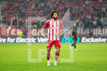2022-11-03 - MARCELO VIEIRA of Olympiacos FC during the UEFA Europa League group G match between Olympiacos FC and FC Nantes at the Karaiskakis Stadium on November 3, 2022 in Athens, Greece. - OLYMPIACOS VS NANTES - UEFA EUROPA LEAGUE - SOCCER