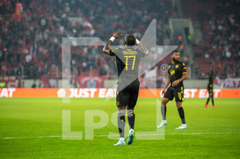 2022-11-03 - MOUSSA SISSOKO of FC Nantes FC during the UEFA Europa League group G match between Olympiacos FC and FC Nantes at the Karaiskakis Stadium on November 3, 2022 in Athens, Greece. - OLYMPIACOS VS NANTES - UEFA EUROPA LEAGUE - SOCCER