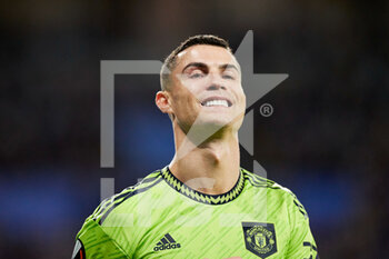 2022-11-03 - Cristiano Ronaldo of Manchester United during the UEFA Europa League, Group E football match between Real Sociedad and Manchester United on November 3, 2022 at Reale Arena in San Sebastian, Spain - FOOTBALL - EUROPA LEAGUE - REAL SOCIEDAD V MANCHESTER UNITED - UEFA EUROPA LEAGUE - SOCCER