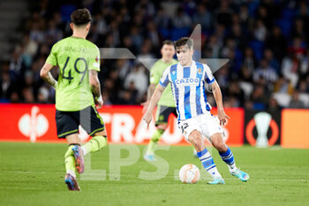 2022-11-03 - Pablo Marin of Real Sociedad during the UEFA Europa League, Group E football match between Real Sociedad and Manchester United on November 3, 2022 at Reale Arena in San Sebastian, Spain - FOOTBALL - EUROPA LEAGUE - REAL SOCIEDAD V MANCHESTER UNITED - UEFA EUROPA LEAGUE - SOCCER