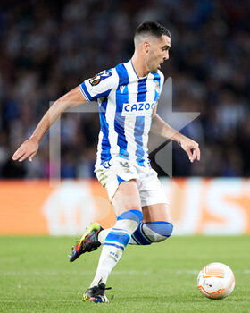 2022-11-03 - Mikel Merino of Real Sociedad during the UEFA Europa League, Group E football match between Real Sociedad and Manchester United on November 3, 2022 at Reale Arena in San Sebastian, Spain - FOOTBALL - EUROPA LEAGUE - REAL SOCIEDAD V MANCHESTER UNITED - UEFA EUROPA LEAGUE - SOCCER