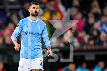 2022-11-03 - Elseid Hysaj of SS Lazio during the UEFA Europa League, Group F football match between Feyenoord and SS Lazio on November 3, 2022 at Stadion Feijenoord in Rotterdam, Netherlands - FOOTBALL - EUROPA LEAGUE - FEYENOORD V LAZIO - UEFA EUROPA LEAGUE - SOCCER