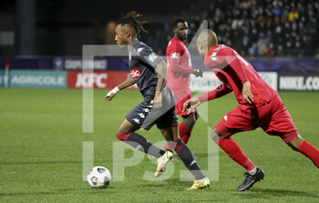 2022-01-02 - Gelson Martins of Monaco during the French Cup, round of 32, football match between Quevilly Rouen Metropole (QRM) and AS Monaco (ASM) on January 2, 2022 at Stade Robert Diochon in Le Petit-Quevilly near Rouen, France - QUEVILLY ROUEN METROPOLE (QRM) VS AS MONACO (ASM) - FRENCH CUP - SOCCER