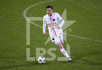 2022-01-03 - Edouard Michut of PSG during the French Cup, round of 32, football match between Vannes OC (Vannes Olympique Club) and Paris Saint-Germain (PSG) on January 3, 2022 at Stade de La Rabine in Vannes, France - VANNES OC (VANNES OLYMPIQUE CLUB) VS PARIS SAINT-GERMAIN (PSG) - FRENCH CUP - SOCCER