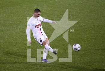 2022-01-03 - Marco Verratti of PSG during the French Cup, round of 32, football match between Vannes OC (Vannes Olympique Club) and Paris Saint-Germain (PSG) on January 3, 2022 at Stade de La Rabine in Vannes, France - VANNES OC (VANNES OLYMPIQUE CLUB) VS PARIS SAINT-GERMAIN (PSG) - FRENCH CUP - SOCCER