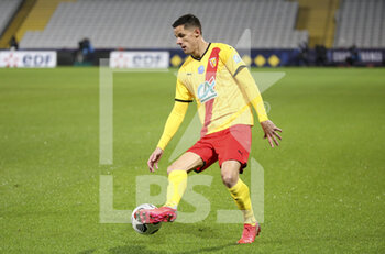 2022-01-04 - Florian Sotoca of Lens during the French Cup, round of 32, football match between RC Lens (RCL) and Lille OSC (LOSC) on January 4, 2022 at Stade Bollaert-Delelis in Lens, France - RC LENS (RCL) VS LILLE OSC (LOSC) - FRENCH CUP - SOCCER