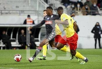 2022-01-30 - Jean Lucas of Monaco scores his goal during the French Cup, round of 16 football match between RC Lens and AS Monaco on January 30, 2022 at Stade Bollaert-Delelis in Lens, France - RC LENS VS AS MONACO - FRENCH CUP - SOCCER