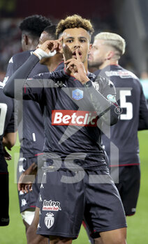 2022-01-30 - Sofiane Diop of Monaco celebrates his goal during the French Cup, round of 16 football match between RC Lens and AS Monaco on January 30, 2022 at Stade Bollaert-Delelis in Lens, France - RC LENS VS AS MONACO - FRENCH CUP - SOCCER