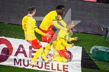 08/01/2022 - Wesley SAID of Lens celebrate his goal with teammates during the French championship Ligue 1 football match between RC Lens and Stade Rennais (Rennes) on January 8, 2022 at Bollaert-Delelis stadium in Lens, France - RC LENS VS STADE RENNAIS (RENNES) - FRENCH LIGUE 1 - CALCIO