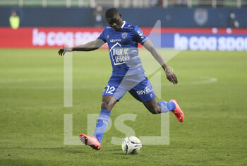 16/01/2022 - Abdu Conte of Troyes during the French championship Ligue 1 football match between ESTAC Troyes and Olympique Lyonnais (Lyon) on January 16, 2022 at Stade de L'Aube in Troyes, France - ESTAC TROYES VS OLYMPIQUE LYONNAIS (LYON) - FRENCH LIGUE 1 - CALCIO
