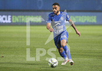 16/01/2022 - Tristan Dingome of Troyes during the French championship Ligue 1 football match between ESTAC Troyes and Olympique Lyonnais (Lyon) on January 16, 2022 at Stade de L'Aube in Troyes, France - ESTAC TROYES VS OLYMPIQUE LYONNAIS (LYON) - FRENCH LIGUE 1 - CALCIO