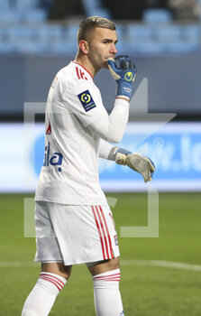16/01/2022 - Goalkeeper of Lyon Anthony Lopes during the French championship Ligue 1 football match between ESTAC Troyes and Olympique Lyonnais (Lyon) on January 16, 2022 at Stade de L'Aube in Troyes, France - ESTAC TROYES VS OLYMPIQUE LYONNAIS (LYON) - FRENCH LIGUE 1 - CALCIO