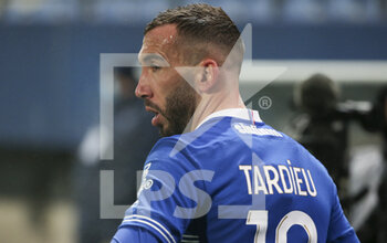 16/01/2022 - Florian Tardieu of Troyes during the French championship Ligue 1 football match between ESTAC Troyes and Olympique Lyonnais (Lyon) on January 16, 2022 at Stade de L'Aube in Troyes, France - ESTAC TROYES VS OLYMPIQUE LYONNAIS (LYON) - FRENCH LIGUE 1 - CALCIO