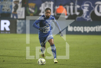 16/01/2022 - Gerson Rodrigues of Troyes during the French championship Ligue 1 football match between ESTAC Troyes and Olympique Lyonnais (Lyon) on January 16, 2022 at Stade de L'Aube in Troyes, France - ESTAC TROYES VS OLYMPIQUE LYONNAIS (LYON) - FRENCH LIGUE 1 - CALCIO