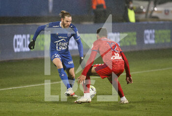 16/01/2022 - Renaud Ripart of Troyes during the French championship Ligue 1 football match between ESTAC Troyes and Olympique Lyonnais (Lyon) on January 16, 2022 at Stade de L'Aube in Troyes, France - ESTAC TROYES VS OLYMPIQUE LYONNAIS (LYON) - FRENCH LIGUE 1 - CALCIO