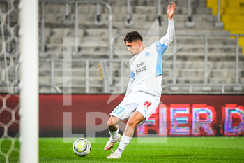 2022-01-22 - Cengiz UNDER of Marseille during the French championship Ligue 1 football match between RC Lens and Olympique de Marseille on January 22, 2022 at Bollaert-Delelis stadium in Lens, France - RC LENS VS OLYMPIQUE DE MARSEILLE - FRENCH LIGUE 1 - SOCCER