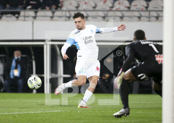 2022-01-22 - Cengiz Under of Marseille during the French championship Ligue 1 football match between RC Lens (RCL) and Olympique de Marseille (OM) on January 22, 2022 at Stade Bollaert-Delelis in Lens, France - RC LENS VS OLYMPIQUE DE MARSEILLE - FRENCH LIGUE 1 - SOCCER