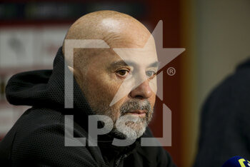 2022-01-22 - Coach of Olympique de Marseille Jorge Sampaoli answers to the media during the post-match press conference following the French championship Ligue 1 football match between RC Lens (RCL) and Olympique de Marseille (OM) on January 22, 2022 at Stade Bollaert-Delelis in Lens, France - RC LENS VS OLYMPIQUE DE MARSEILLE - FRENCH LIGUE 1 - SOCCER