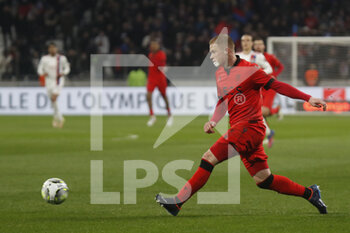 12/02/2022 - Melvin BARD of Nice during the French championship Ligue 1 football match between Olympique Lyonnais and OGC Nice on February 12, 2022 at Groupama stadium in Decines-Charpieu near Lyon, France - OLYMPIQUE LYONNAIS VS OGC NICE - FRENCH LIGUE 1 - CALCIO