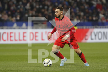 12/02/2022 - Amine GOUIRI of Nice during the French championship Ligue 1 football match between Olympique Lyonnais and OGC Nice on February 12, 2022 at Groupama stadium in Decines-Charpieu near Lyon, France - OLYMPIQUE LYONNAIS VS OGC NICE - FRENCH LIGUE 1 - CALCIO