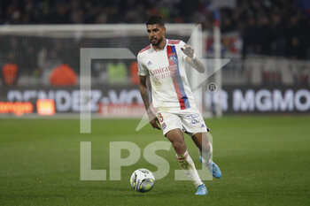 12/02/2022 - EMERSON of Lyon during the French championship Ligue 1 football match between Olympique Lyonnais and OGC Nice on February 12, 2022 at Groupama stadium in Decines-Charpieu near Lyon, France - OLYMPIQUE LYONNAIS VS OGC NICE - FRENCH LIGUE 1 - CALCIO