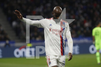 12/02/2022 - Moussa DEMBELE of Lyon during the French championship Ligue 1 football match between Olympique Lyonnais and OGC Nice on February 12, 2022 at Groupama stadium in Decines-Charpieu near Lyon, France - OLYMPIQUE LYONNAIS VS OGC NICE - FRENCH LIGUE 1 - CALCIO