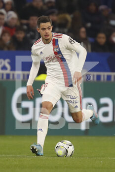 12/02/2022 - Romain FAIVRE of Lyon during the French championship Ligue 1 football match between Olympique Lyonnais and OGC Nice on February 12, 2022 at Groupama stadium in Decines-Charpieu near Lyon, France - OLYMPIQUE LYONNAIS VS OGC NICE - FRENCH LIGUE 1 - CALCIO