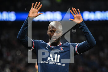 26/02/2022 - Danilo PEREIRA of PSG celebrates his goal during the French championship Ligue 1 football match between Paris Saint-Germain and AS Saint-Etienne on February 26, 2022 at Parc des Princes stadium in Paris, France - PARIS SAINT-GERMAIN VS AS SAINT-ETIENNE - FRENCH LIGUE 1 - CALCIO